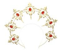 LOLIPPYY Lolita Crown Headband Metal Goddess Hair Clasp Lightweight Elegant Dark Baroque Halo For Cosplay Party And Performance Accessories