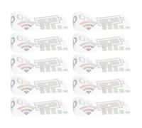 LOLIPPYY Lot de 10 Autocollants Décoratifs pour Pare-Brise de Voiture 45 CM Autocollants Humoristiques WiFi et Batterie Vinyle Imperméable Résistant aux UV Décoration Adhésive pour