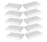 LOLIPPYY Lot de 10 Grandes Boîtes Présents Blanches avec Couvercles Boîtes pour Emballage de Vêtements et Peignoirs Réutilisables Idées pour Rangement et Présents