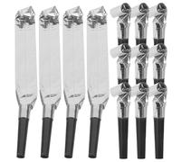 LOLIPPYY Lot de 100 Sifflets de Fête d'anniversaire Noirs et Argentés, Souffleurs à Bruit Festif, Accessoires Amusants pour Ambiance de Fête, pour Anniversaires, Réveillons et Célébrations