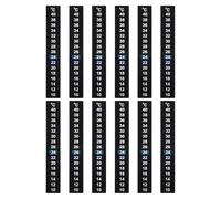 LOLIPPYY Lot de 12 Bandes Thermométriques Autocollantes LCD 18 X 13 CM pour Aquarium et Terrarium Thermomètre Adhésif Haute Température pour Contrôle Précis en Intérieur et Fermentation