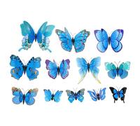 LOLIPPYY Lot de 12 Barrettes en Plumes Colorées Style Bohème Bleu Roi Accessoires de Coiffure Femme et Fille pour Vacances Mariage et Fêtes Épingles à Cheveux Décoratives et Légères