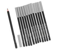 LOLIPPYY Lot De 12 Crayons Eyeliner Imperméables Noirs, Pointe Ultra-fine, Texture Légère, Pour Maquillage Femmes, Contour Des Yeux, Usage Quotidien