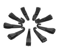 LOLIPPYY Lot de 12 Crochets Légers en Plastique pour Lampe Frontale, Clips de Casque de Chantier Antidérapants, Accessoires Compatibles Casques de Sécurité à Jugulaire Standard, Fixation