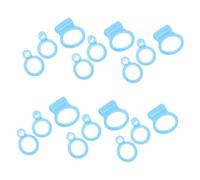 LOLIPPYY Lot De 18 Baguettes D'Apprentissage Avec Boucle Anneaux Connectés Aide Pour Adultes Panda Enfants Mains Gel De Silice Bleu