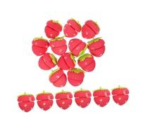LOLIPPYY Lot de 18 Bigoudis en Éponge Forme Fraise Doux sans Chaleur pour Boucles Nocturnes, Taille Compacte, Adaptés Femmes pour Coiffure Protégée la Maison Voyage