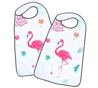 LOLIPPYY Lot De 2 Bavoirs Pour Adultes Étanches Grands Bavoirs En Tissu Solide Protection Vêtements Pour Personnes Âgées Usage Repas Quotidien Pour Hommes Et Femmes