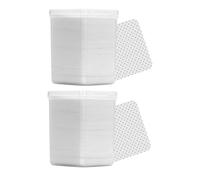 LOLIPPYY Lot De 2 Boîtes De 400 Disques De Coton Démaquillant Blanc, Taille Moyenne, Non Tissé, Doux Pour Extensions De Cils Et Dissolvant D'huile Pour Ongles, Usage Professionnel Et Domestique