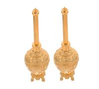 LOLIPPYY Lot De 2 Bouteilles d'eau Bénite pour Le Festival Style Chrétien pour Les Voyages Décorations Récipient pour Eau Bénite Style Catholique pour L'Église Dorées