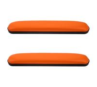 LOLIPPYY Lot de 2 Coussins D'accoudoirs pour Fauteuils Roulants, Rembourrage Mousse Ergonomique, Couleur Orange, Distance Entre Trous 22,5 Cm, Antidérapant et Facile à Nettoyer,