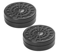 LOLIPPYY Lot de 2 Humidificateurs Ronds Petits pour Cave à Cigares Accessoires Professionnels pour Maintien de L’Humidité Compatible Toutes Caves à Cigares Contrôle Fiable de L’Humidité