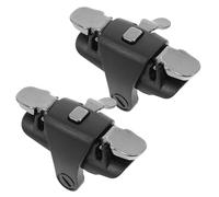 LOLIPPYY Lot de 2 Manettes de Jeu pour Téléphone Portable Déclencheurs à 3 Directions en Alliage Compatibles Universellement Contrôle Précis Design Ergonomique Noir pour Jeux Mobiles