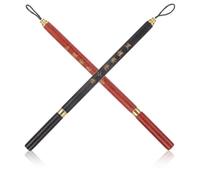 LOLIPPYY Lot de 2 Pinceaux de Calligraphie Chinoise pour Débutants Poils de Loup en Bois Ébène et Rouge Pinceaux Traditionnels pour Écriture et Dessin Artistique Coffret Calligraphie