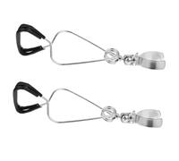 LOLIPPYY Lot De 2 Supports De Lampe à Pinces Réglables en Plastique Et Fer, Taille Moyenne, pour Lampes Chauffantes De Terrariums, Éclairage Flexible pour Reptiles Et Tortues