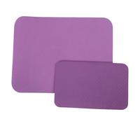 LOLIPPYY Lot de 2 Tapis Antidérapants Violets pour Machine à Coudre Coussin Anti-Vibrations en Tpe Ensemble 1 Grand 1 Petit Amortisseur de Bruit pour Pédales Compatible Sols Durs et