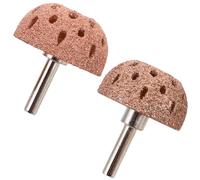 LOLIPPYY Lot de 2 Têtes de Meulage Pneumatiques en Acier Tungstène Fraises Rotatives Bol à Meuler 38 MM et 42 MM Lime Rotative pour Métaux et Réparation de Pneus Voitures Camions et