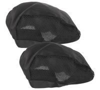 LOLIPPYY Lot de 2 Toques Cuisine Unisexes en Filet Noir Respirant Couvre-Cheveux Léger et Réutilisable pour Serveur Chef et Restauration Professionnelle Toque de Travail Femme et Homme