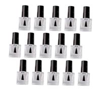 LOLIPPYY Lot De 20 Bouteilles En Verre Carrées 8 Ml Vides Pour Gel à Ongles Pinceau Et Bouchon - Contenants Professionnels Réutilisables Pour Manucure Et Stockage De Vernis à Ongles