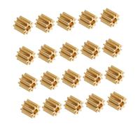 LOLIPPYY Lot de 20 Mini Rouages en Cuivre 9 Dents 2 Mm pour Modèles Réduits Et Drones, Petit Rouage Mécanique Haute Précision pour Accessoires De Modélisme DIY