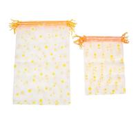 LOLIPPYY Lot de 20 Paquet Étanches à Cordon en Eva Givré, Petite Taille, Imprimés Marguerite, Paquet de Voyage Multifonction pour Cosmétiques et Vêtements Fermeture Coulissante, Usage