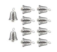 LOLIPPYY Lot de 20 Pendentifs Cloches en Alliage Vintage Accessoires de Bijoux DIY pour Collier Bracelet et Décoration Suspendue Ornement Artisanal pour Créations Personnalisées
