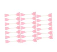 LOLIPPYY Lot De 20 Pinceaux À Double Extrémité En Silicone Pour Masque Facial Applicateur De Masque Brosse Nettoyante Douce Rose