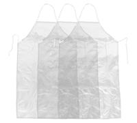 LOLIPPYY Lot de 3 Tabliers Cuisine Imperméables en PVC Transparent Résistant à L’Huile Acides Taille Adulte Lavables et Adaptés pour Maison Restaurant Atelier et Usage Professionnel