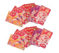 LOLIPPYY Lot De 36 Enveloppes Rouges Pour Mariage Nouvel An Printemps Fête Oh Serpent Hong Bao 2025 Porte-Monnaie Chine