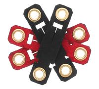 LOLIPPYY Lot de 4 Bagues Réglables en Velours pour Pattes d'oiseaux, Tailles 6, Légères et Solide, Adaptées à L’Entraînement et à la Liberté en Plein Air pour Perroquets, Pigeons et