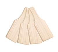 LOLIPPYY Lot de 4 Outils de Sculpture en Argile en Bois Beige pour Finition Lisse et Nettoyage des Surfaces, pour Modeler Argile Cuisine ou Atelier
