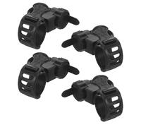 LOLIPPYY Lot de 4 Supports de Béquilles en Caoutchouc pour Fauteuil Roulant Déambulateur et Scooter de Mobilité Porte-Canne Léger et Résistant Accessoire Pratique pour Cannes Personnes