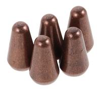 LOLIPPYY Lot de 5 Capuchons en Laiton pour Sélecteur 3/5 Positions de Guitare Électrique, Embouts Métalliques pour Bouton de Bascule et Tige, Accessoires Cuivre pour Réparation