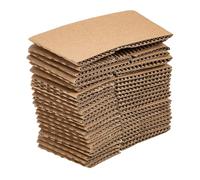 LOLIPPYY Lot de 50 Manchons pour Tasse à Café en Carton Ondulé Isolants Thermiques Diamètre 90 MM Protège-Gobelet Polyvalent pour Boissons Chaudes Usage Extérieur et Café à Emporter