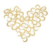 LOLIPPYY Lot de 50 Pendentifs Breloques de Lune en Alliage Connecteurs Suspendus Doubles et Simples Accessoires Bijoux DIY pour Bracelets Colliers et Boucles D’Oreilles Création