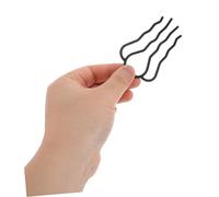 LOLIPPYY Lot De 6 Fourchettes à Cheveux En Métal Noir Grand Format, Pinces Antidérapantes Pour Filles, Coiffage Franges Et Chignons Élégants Pour Occasions Quotidiens