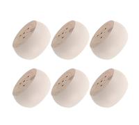 LOLIPPYY Lot de 6 Pieds Ronds en Bois Massif Non Peint 5X10 CM pour Canapé Table Basse et Bibliothèque - Rehausseurs Robustes et Universels pour Meubles DIY Protection Rayures et Chocs