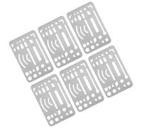 LOLIPPYY Lot de 6 Protections de Gomme en Acier Inoxydable Outil de Dessin Technique Polyvalent pour Ingénierie Effacement Précis pour Artistes et Artisanat Accessoire Métallique Solide