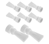 LOLIPPYY Lot de 8 Buses de Sortie Eau Aquarium à Bec de Canard Pivotantes 25mm en Plastique Blanc Accessoire Tuyau Retour Eau Douce Mer Buse Plate Silencieuse Réglable pour Pompe