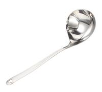 LOLIPPYY Louche à Soupe Multifonction en Acier Inoxydable 304 Grosse Taille Cuillère Passoire pour Séparation Huile et Bouillon Ustensile la Cuisine Professionnel Poignée Ergonomique