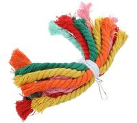 LOLIPPYY Mâcher pour Perroquet en Corde de Coton Sûr et Solide, Favorisant L'équilibre Coordination la Cage pour Grands Oiseaux comme Cacatoès et Gris Africain Style Plusieurs Styles