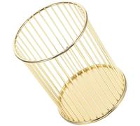 LOLIPPYY Mangeoire à Lapins en Métal Doré Solide Support Suspendu Panier Râtelier Compact pour Lapins Cochons d'Inde Petits Animaux Usage Domestique