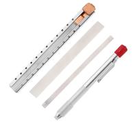 LOLIPPYY Marqueur à Stéatite Naturelle Plat Porte-Pierre à Savonnette Craie de Soudage Blanche pour Dessin Industriel Outil de Marquage Compact et Léger Recharge Craie pour Surfaces