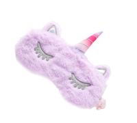 LOLIPPYY Masque de Sommeil Licorne en Peluche Pourpre, Cache-œil Léger et Mignon, Jeux à L’aveugle Réunions, Aide Sommeil pour Garçon et Filles et Filles