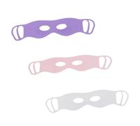 LOLIPPYY Masque Yeux Tridimensionnel Double Face 3 Pièces Silicone Lavable Réutilisable Unisexe Soin Visage Détente Quotidien