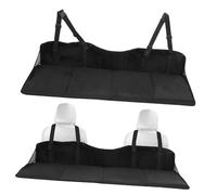 LOLIPPYY Matelas de Siège Arrière Extension pour Voiture Compacte Lit Pliant Noir Flanelle Coussin Antidérapant Multifonction pour Camping Voyage et Camion