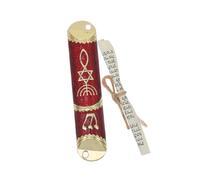 LOLIPPYY Mezouzah Métal Antique avec Parchemin pour Porte Juive Ornement Judaica Compact et Décoratif Résistant Alliage de Zinc Installation Facile pour Maison et Bureau