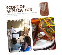 LOLIPPYY Mini Kalimba Portable Bois Notes Piano à Pouce et Compact Instrument Musical Polyvalent et Décoratif Pur et Facile à Transporter pour Débutants et Amateurs