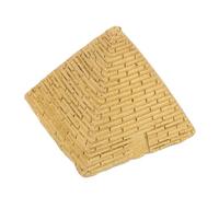 LOLIPPYY Miniature Pyramide Égyptienne Résine Dorée Décor Fait Main pour Maison et Bureau Ornement Historique Unique pour Amateurs Histoire et Paysages Miniatures