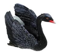 LOLIPPYY Modèle de Canard Noir Décoratif Plastique Résistant pour Jardin Extérieur et Ferme Figurine Rigide pour Photographie et Décoration de Table