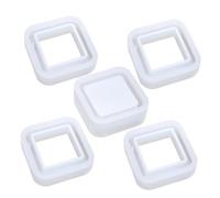 LOLIPPYY Moule Silicone Empilable pour Pot de Rangement DIY Cadre Carré Flexible Plateau de Base Antidéchirure Support de Table Personnalisable